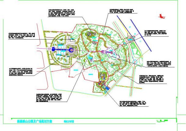 新昌鼓山公园景观设计施工图纸（全集）-图二