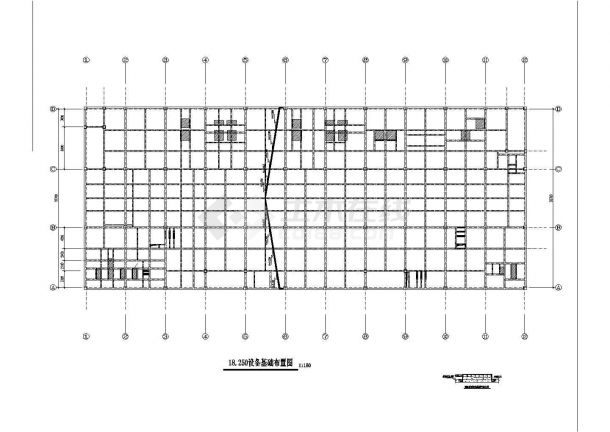 四层框架研发生产大楼结构施工图（6m层高）-图一
