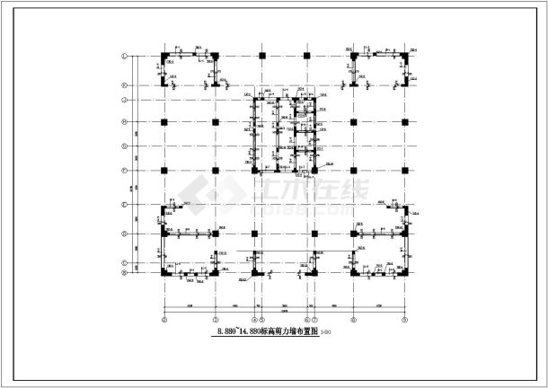 A级高度18层框架剪力墙住宅结构施工图-图一