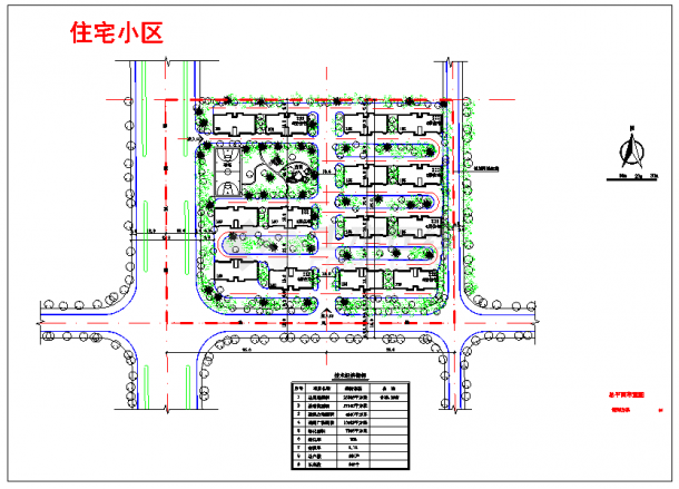 【南京市】某地住宅区详细规划图纸-图一
