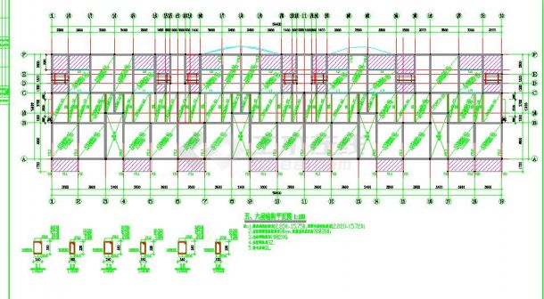 某地福馨花园大型建筑结构设计施工图-图二