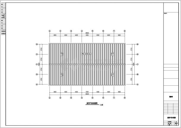 某地大型钢结构二层15x28钢结构施工图-图二