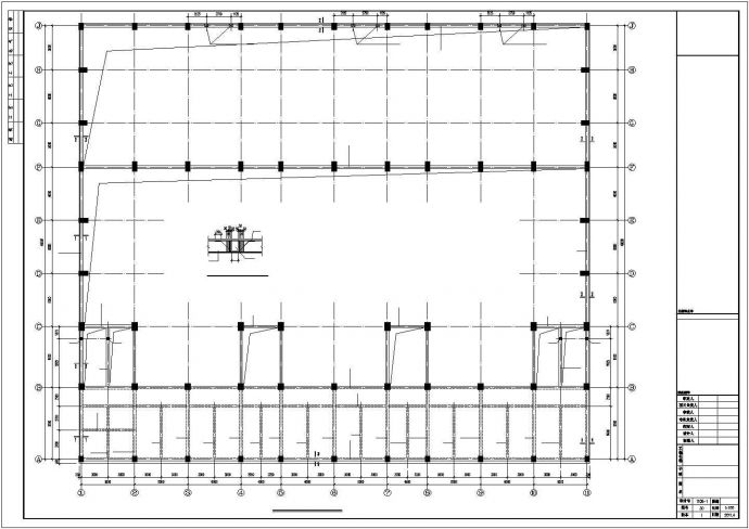 二层框架结构大型集中供暖锅炉房结构施工图_图1