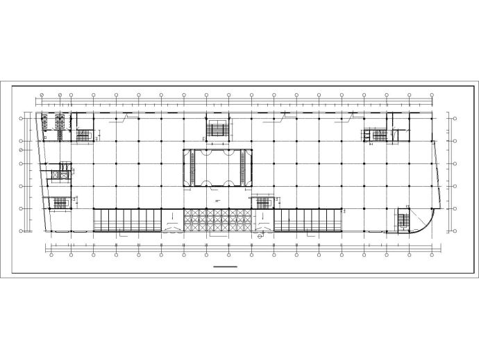 某框架结构四层商场建筑施工图VIP_图1