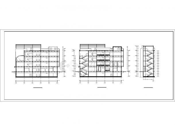 某框架结构四层商场建筑施工图VIP-图二