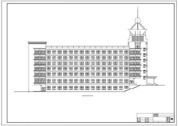 某12180㎡六层综合楼建筑施工图纸VIP-图一