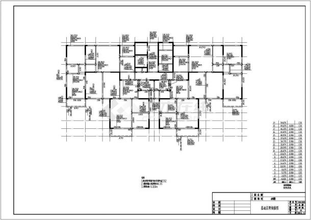 19层剪力墙结构商住楼结构施工图（桩基础）-图一