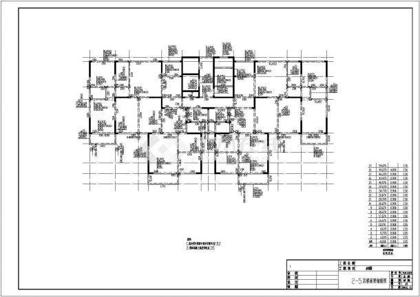 19层剪力墙结构商住楼结构施工图（桩基础）-图二