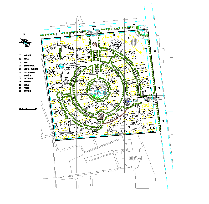 【上海市】某大型小区详细规划图纸