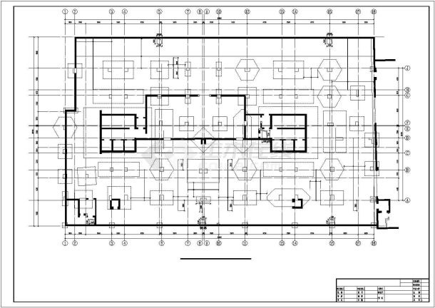 26层框架核心筒带地下室住宅楼结构施工图（桩基础）-图一