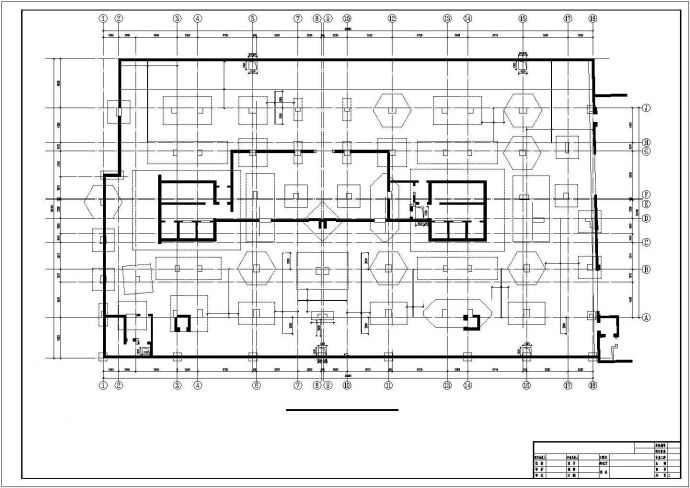 26层框架核心筒带地下室住宅楼结构施工图（桩基础）_图1