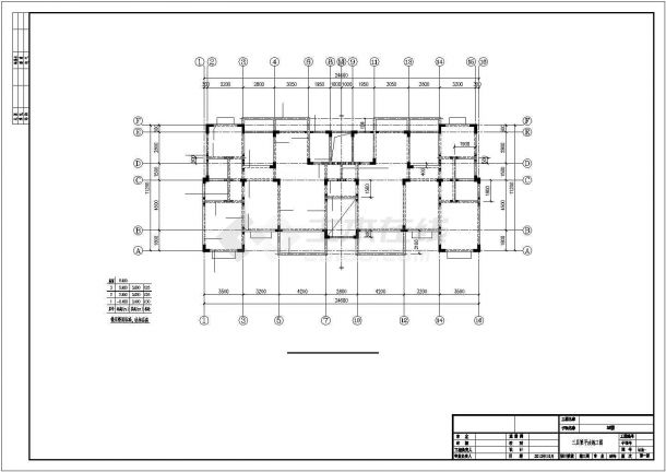 三层异形柱框架结构农村住宅楼结构施工图-图二