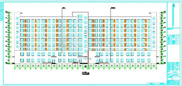 【江苏】高层框架结构企业单身宿舍楼建筑施工图（16年最新）-图一