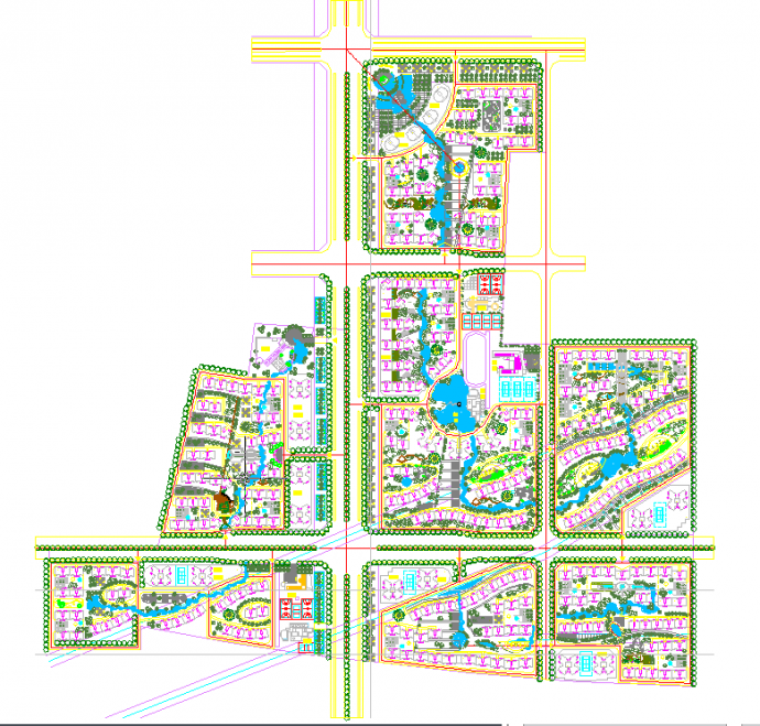 【广东省】某地小区详细规划设计总图_图1