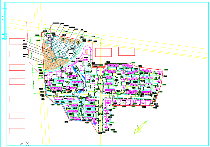 【江苏】某小区广场总平面详细规划图_图1