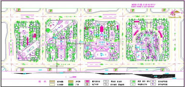 【重庆】某小区规划设计图（含图例）-图一