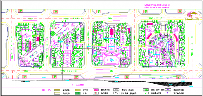 【重庆】某小区规划设计图（含图例）_图1