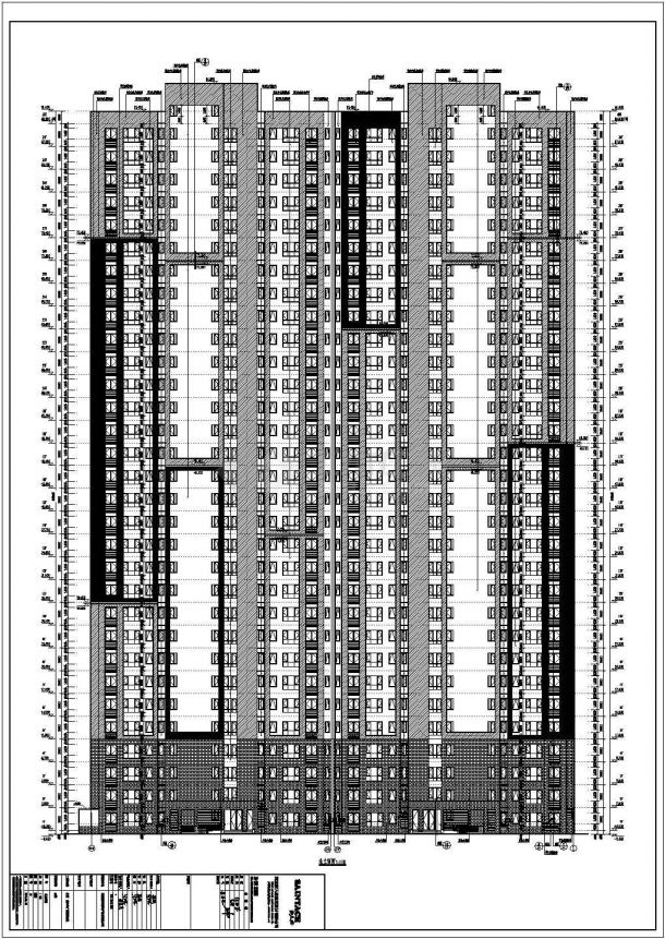 【河北】高层一类剪力墙结构塔式住宅楼建筑施工图-图二