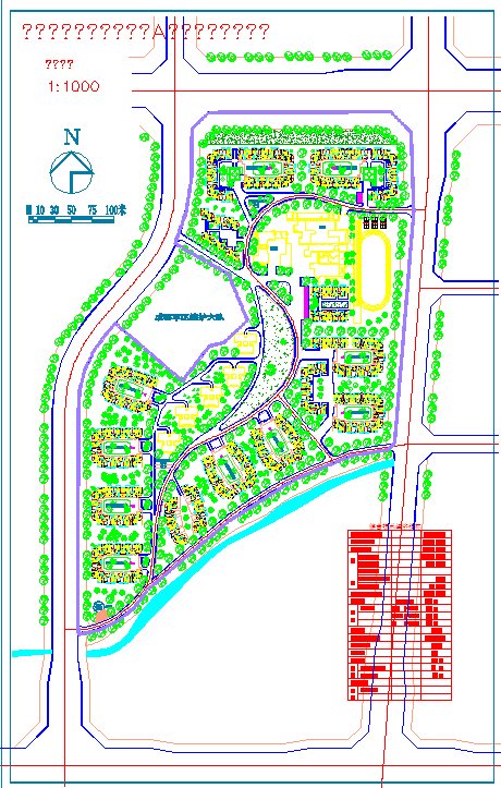 北方某新都三元家园小区修建性详细规划图_图1