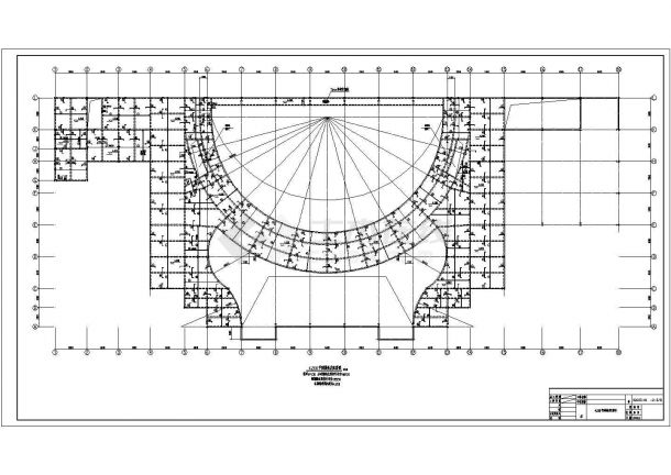 7°区某钢结构藏羌艺术宫全套结构施工图-图二