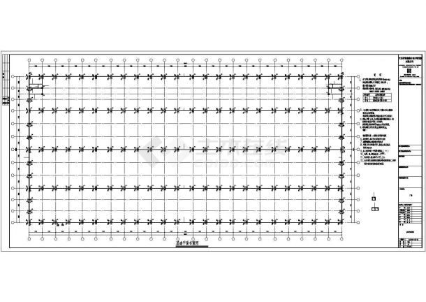 某公司钢结构工程厂房建筑施工图-图一