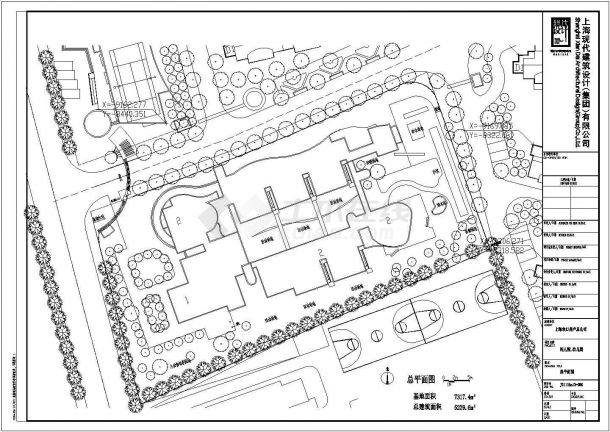 某5239.6㎡三层幼儿园建筑CAD方案、扩初、施工图-图一