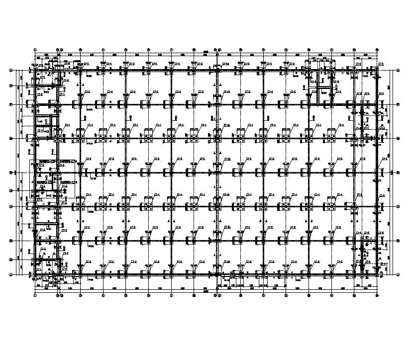 某2层混凝土结构厂房建筑及结构施工图
