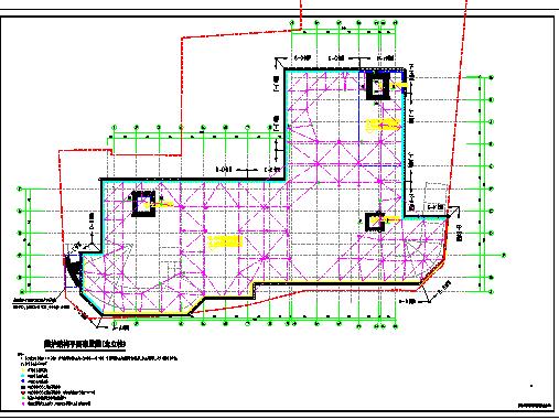 某地大型医院扩建工程（一期）地下室基坑围护建筑cad图_图1