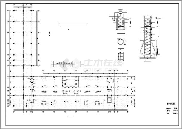 十层框剪结构办公楼结构施工图（桩基础）-图二