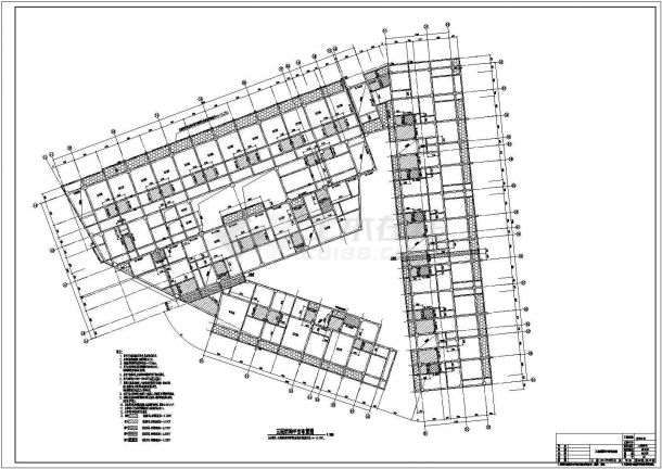 框架结构商住楼结构施工图（六层筏板基础）-图二