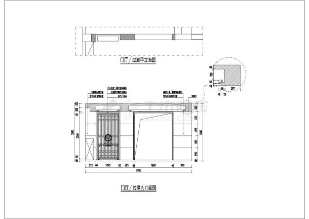 某中式风格室内装修设计图（全集）-图一