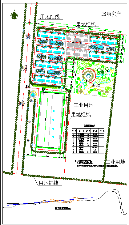 【天津】南部某地块总平面详细规划图纸