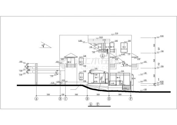 某市高档新型独立别墅建筑设计图纸-图一
