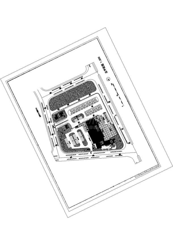 [广东]某14421㎡二层汽车客运站方案设计图（含效果图）VIP-图一