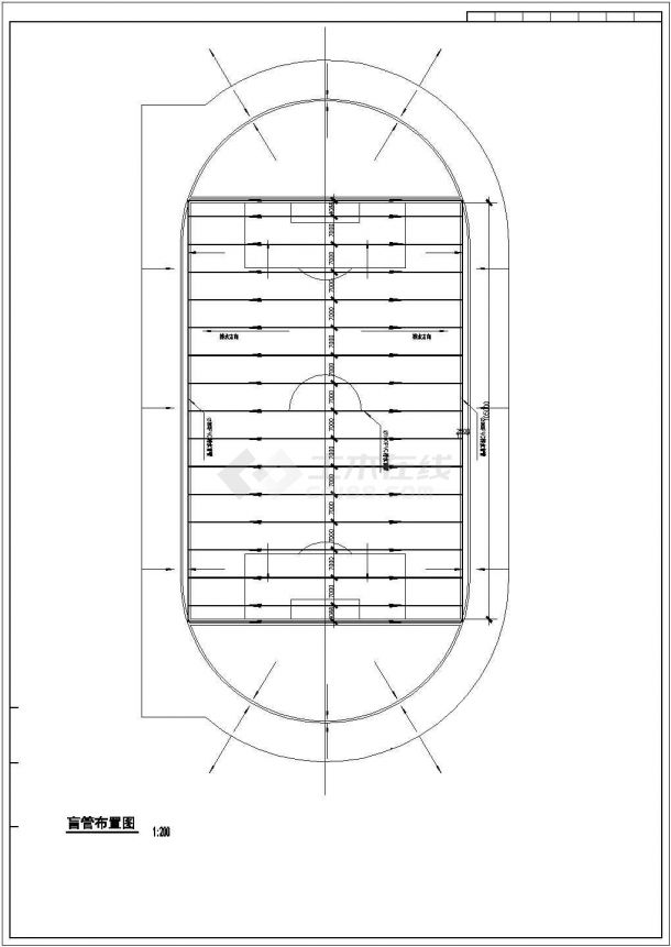 [合肥]某学院400米标准塑胶运动场建筑施工图VIP-图二