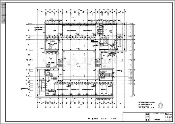 华南某大学校区院系办公实验楼建筑施工及装修施工图-图二