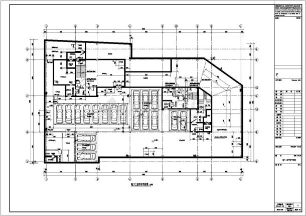 八层钢框架结构电影院结构施工图（含建施）-图一