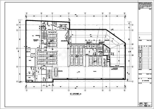 八层钢框架结构电影院结构施工图（含建施）-图二