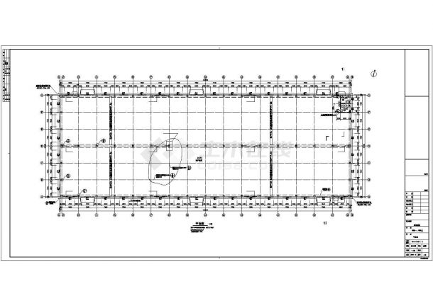 带悬挑造型全钢结构设备厂房建筑结构施工图（独立基础）-图二