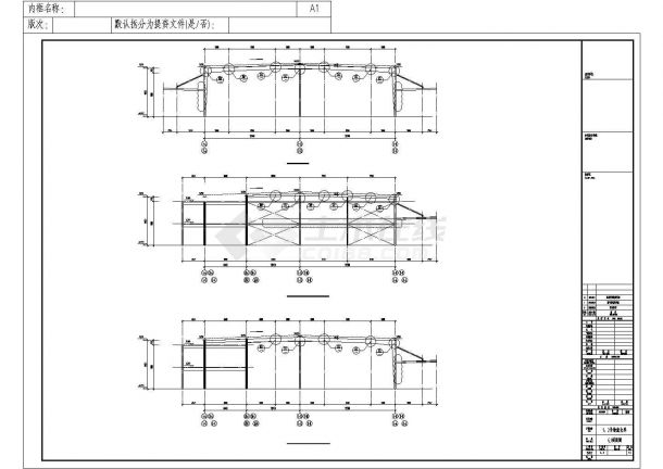 两栋局部二层门式刚架钢结构工业厂房结构施工图-图二