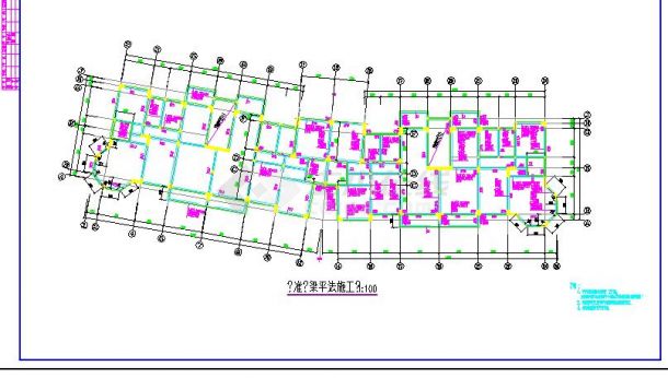 【武汉】某组团多层住宅楼结构图纸-图二