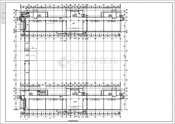 [山东某中学六层教学楼建筑方案扩初教学楼图纸-图二