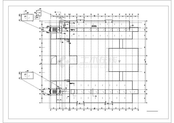 某五层框剪结构学校教学楼建筑方案图（高25米）-图一