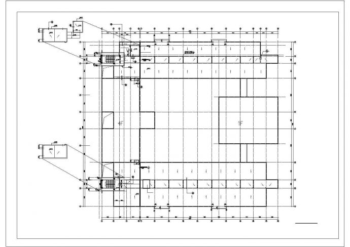 某五层框剪结构学校教学楼建筑方案图（高25米）_图1