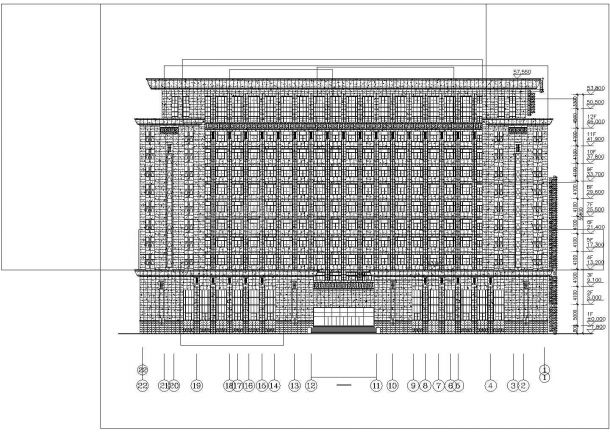 某会议中心屋顶网架、钢结构施工图(含建筑图)-图二