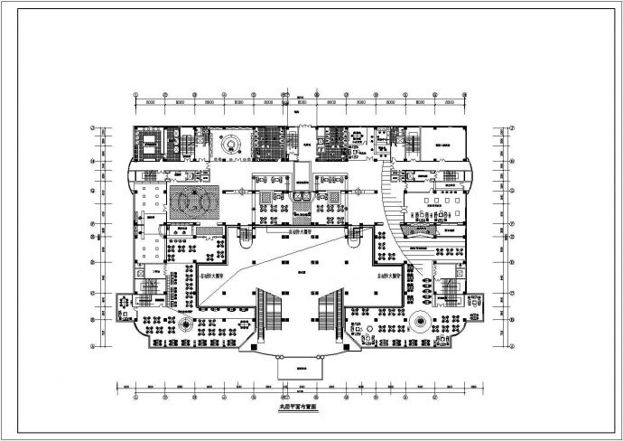 40000㎡77米大型现代风格假日广场建筑设计施工图VIP_图1