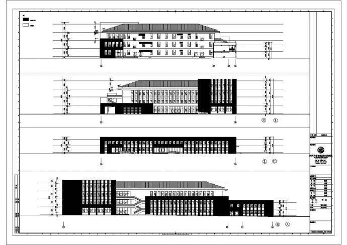 [金陵]某校区19727㎡四层后勤中心及第二食堂建筑施工图VIP_图1