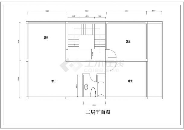 【广东】某标准住宅套房建筑方案图-图一