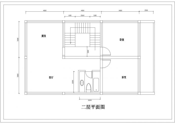 【广东】某标准住宅套房建筑方案图_图1