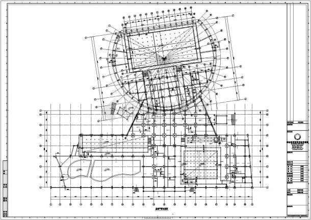 [山东]多层椭圆造型跳水游泳馆建筑施工图（含全专业建筑图纸）精VIP-图二